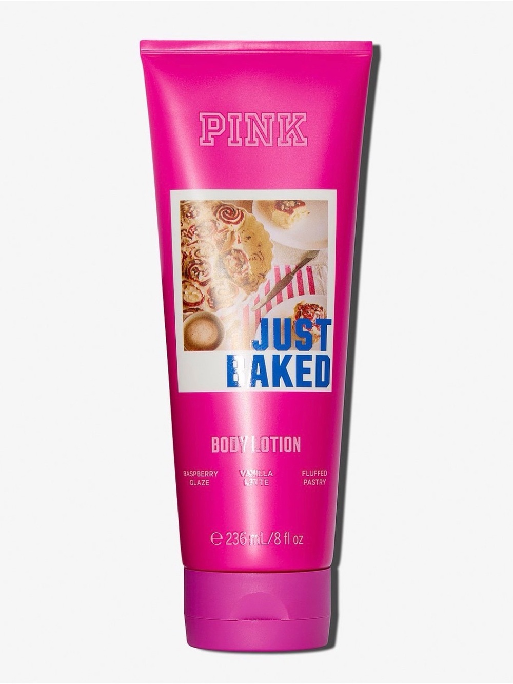 PINK Victoria's Secret Just Baked Raspberry Glaze Body Lotion